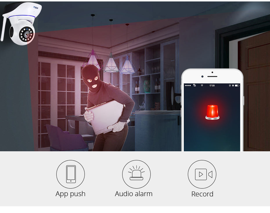 KERUI 1080P Mini Indoor Smart Night Vision Wireless Security Camera