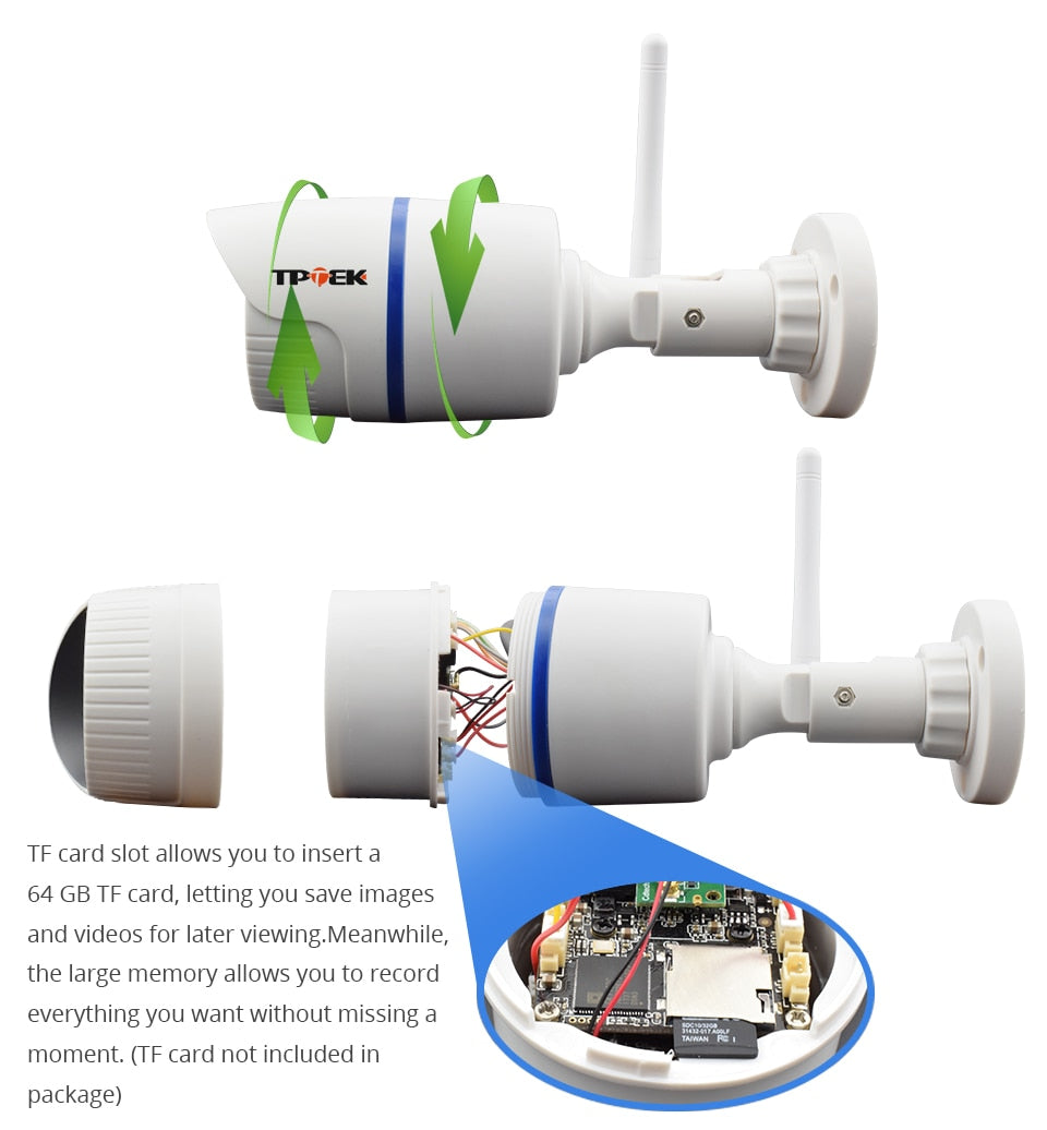HD 1080P IP Camera Outdoor WiFi Home Security Camera Waterproof