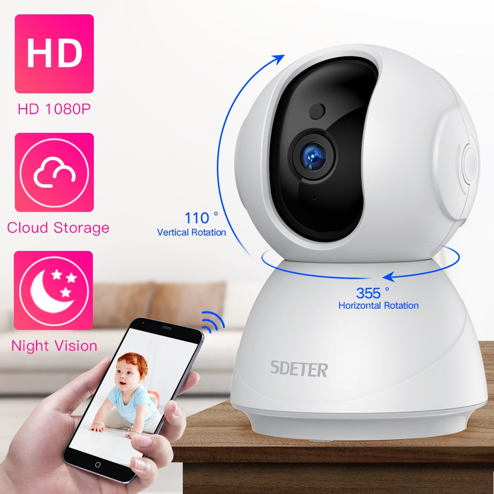 SDETER 1080P 720P IP Camera Security Camera Surveillance IR Night Vision P2P Baby Monitor - The Home Shield
