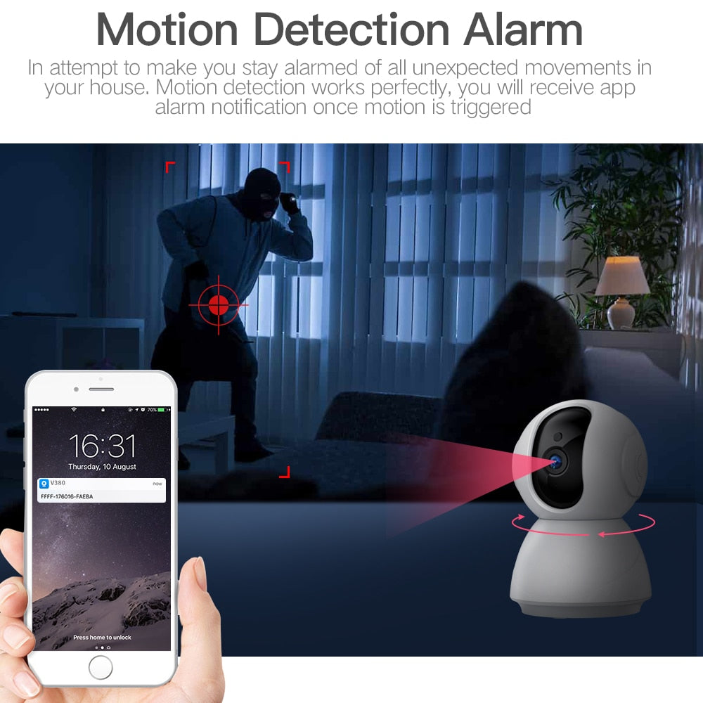 SDETER 1080P 720P IP Camera Security Camera Surveillance IR Night Vision P2P Baby Monitor - The Home Shield
